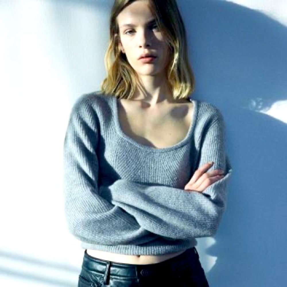 H&M Rib-knit Cropped Sweater